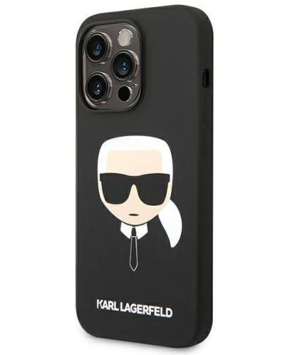 Калъф Karl Lagerfeld - Karl Head, iPhone 14 Pro Max, черен - 3